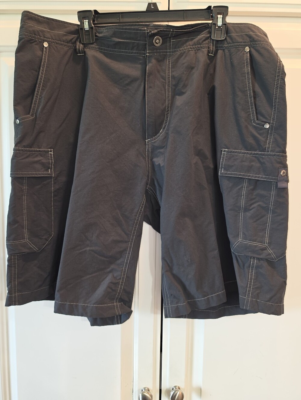 Kuhl Men's Blue Cargo Shorts with Multi-Pocket Design Size 40